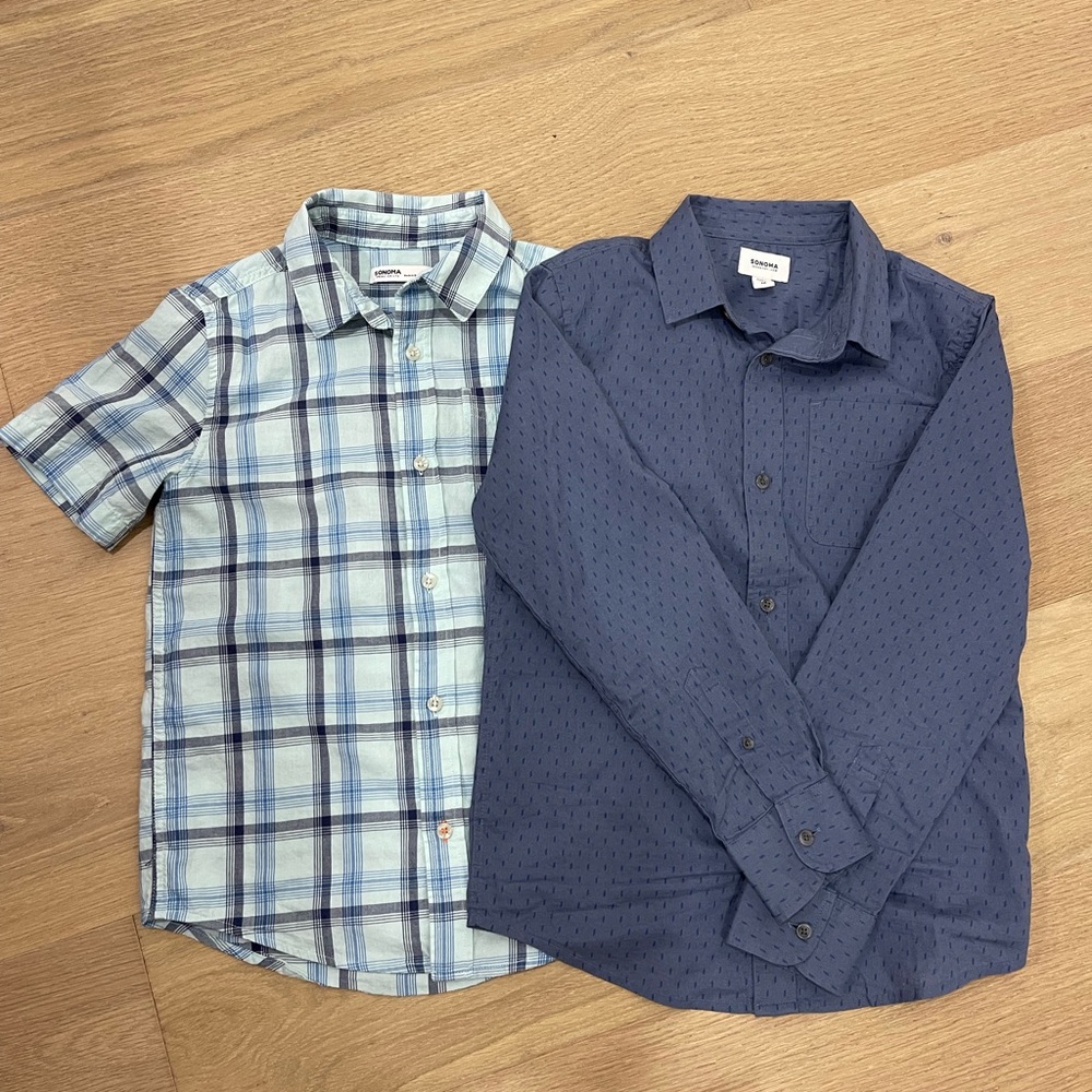 Sonoma Kids Blue and Navy Shirt Set